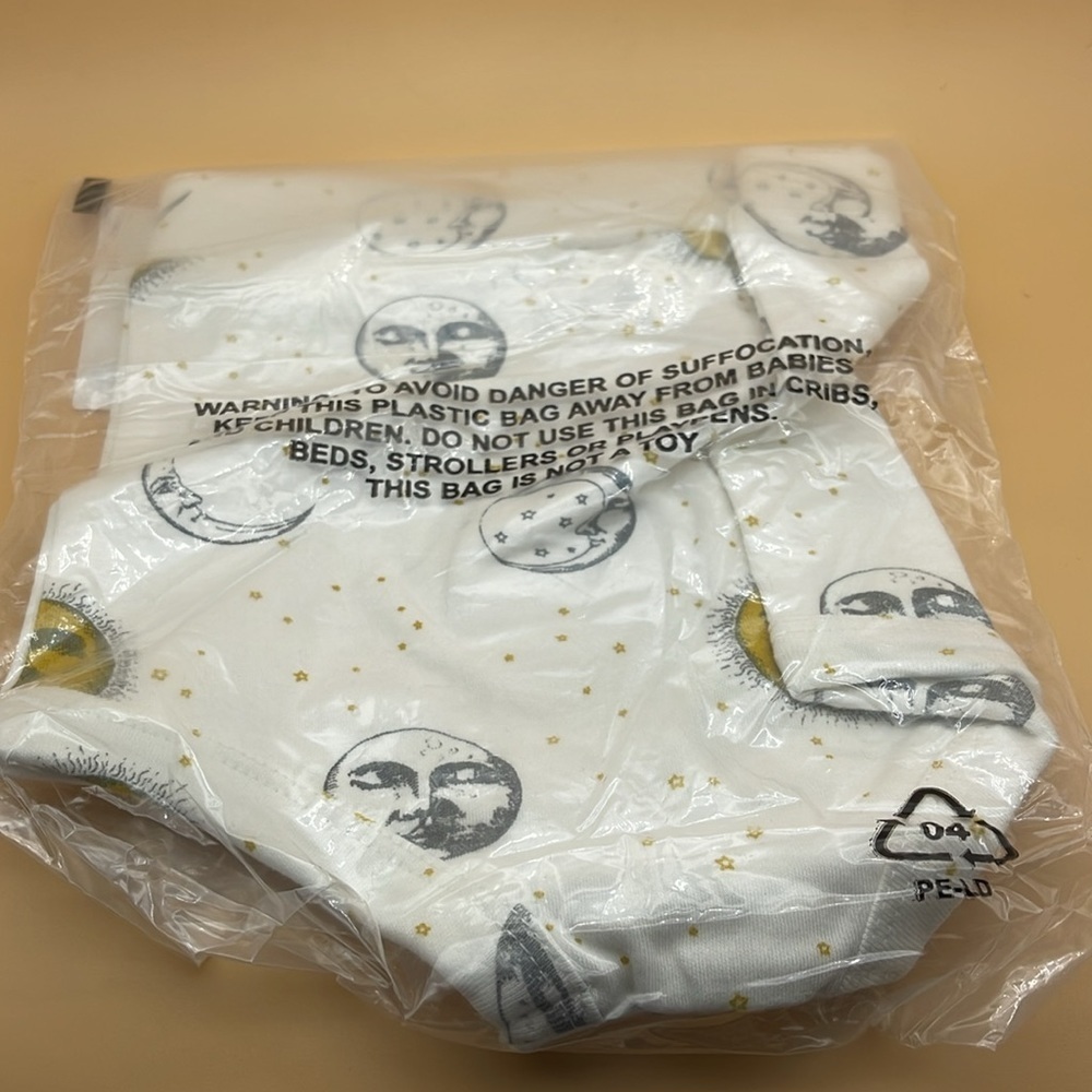 Kate Quinn retro bloomer, sun & moon night sky | organic cotton interlock 12-18m - Picture 4 of 4